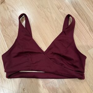 Free People FP Movement Good Times Yoga Sports Bra Maroon Size M